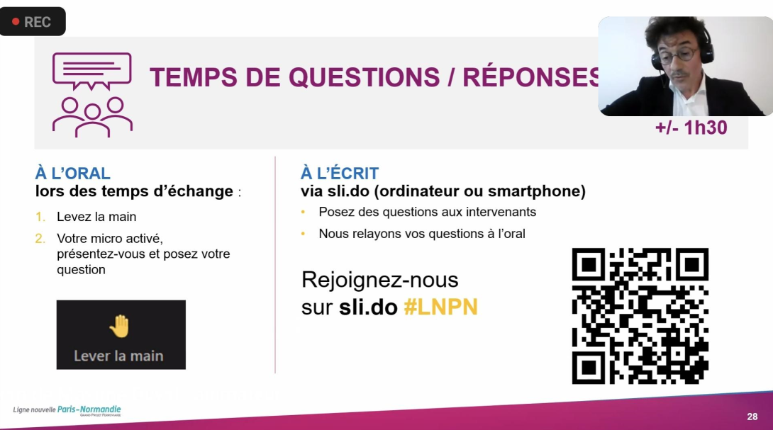 Capture d'écran webinaire